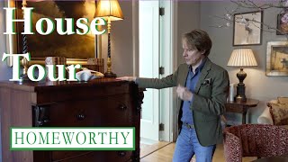 HOUSE TOUR  A 100YearOld Atlanta Mansion with Colorful Fabrics and Vintage Decor [upl. by Alegnatal61]