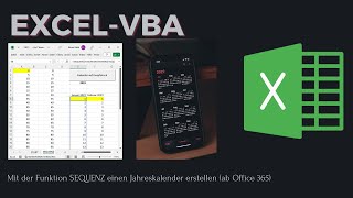320 Jetzt einen neuen Jahreskalender 2024 mit den Funktionen SEQUENZ TAG und MONATSENDE erstellen [upl. by Katya]
