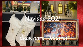 Ideas para decorar Mueble de la TV Chimenea 🎄NAVIDAD 2024🎄 [upl. by Kcaj605]