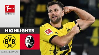 Malen amp Füllkrug Secure Home Streak  Dortmund  Freiburg  Highlights  MD 21 – Bundesliga 2324 [upl. by Crispen]