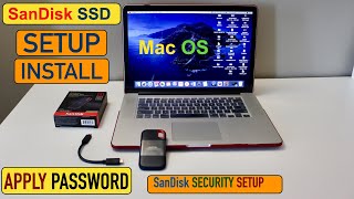 SanDisk Extreme Portable SSD Setup MacOS Install amp Set Password [upl. by Standford179]