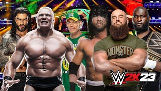 Team Brock Lesnar Vs Team Braun Strowman Tag Match Tonight WWE 2K23 [upl. by Eimmas]