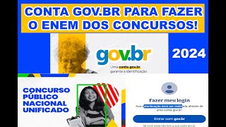 GOVBR  COMO FAZER CONTA NO SITE GOVBR PARA FAZER O ENEM DOS CONCURSOS 2024  SEM BANCO E QR CODE [upl. by Earissed305]