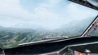 FSX Innsbruck Low Visibility Landing Cockpit View  HD [upl. by Barde]