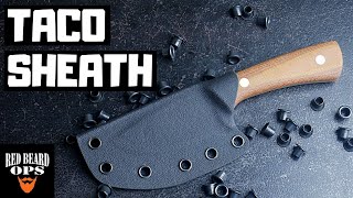 How To Make A Kydex Sheath Taco Style  Knife Making [upl. by Ylac813]