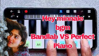 Hey minnale song 💞✨🦋  Amaran movie bgm  Perfect piano VS Bandlab gvprakash [upl. by Niar]