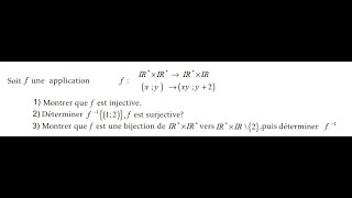 Application injective application surjective application bijective et bijection réciproque [upl. by Neenaj]