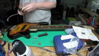 Nordstrand pickup and preamp install [upl. by Ahsilaf633]