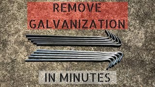 How To Remove Galvanization From Steel [upl. by Ahsenhoj]