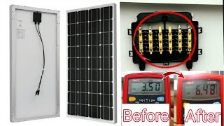 How to repair Solar panel at home  Increase Ampere of solar panel [upl. by Lucina346]