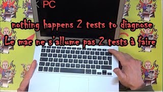 Deux tests simples pour réparer un MacBook qui reste éteint 💻🍏 [upl. by Adyht]