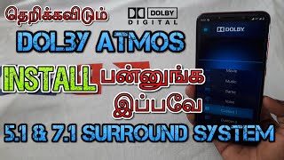 Install DOLBY Atmos in Tamil  Android 10 Based  2020 [upl. by Ydahs]