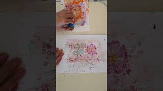 Gelli Plate Printing BOHO Style Flower 2 with Janette [upl. by Peih]