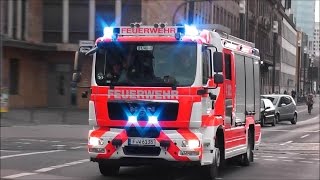 MASSIVER BULLHORN amp PRESSLUFT EINSATZ Feuerwehr BF FrankfurtMain HD [upl. by Asenej844]