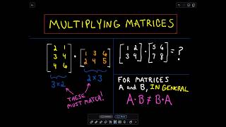 ❖ Multiplying Matrices  Example 1 ❖ [upl. by Arhoz108]