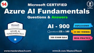 Azure AI Fundamentals Certification Question amp Answer 14  AI 900 [upl. by Klaus]