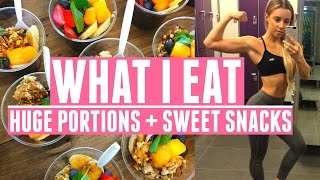 What I Eat In A Day  Portion Control  Healthy Sweet Snacks [upl. by Mowbray]