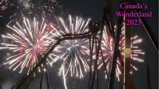 Canada’s Wonderland Fireworks Display 2023 [upl. by Hephzipah]