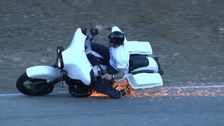 Harley Davidson Lowside Motorcycle Crash [upl. by Brosy]