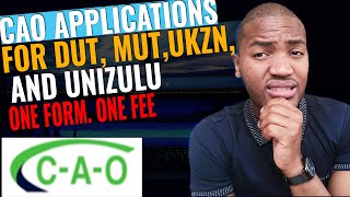 How to apply for admission at DUT MUT UKZN and UNIZULU online for 2023  CAO Online Applications [upl. by Malvie]