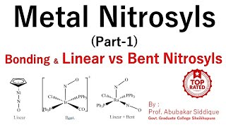 Metal Nitrosyls Part1 Bonding  Linear amp Bent NO Groups [upl. by Souza]