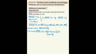 Ex 34  pag 52 Probleme care se rezolvă cu divizibilitate  Matematică 6 [upl. by Chaney]