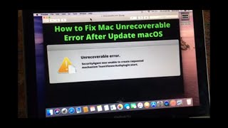 Mac Unrecoverable error after update [upl. by Johnstone288]