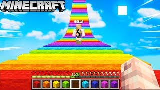 MINECRAFT  NAJSZYBSZY TĘCZOWY WYŚCIG Kto wygra  Vito vs Bella [upl. by Yulma]