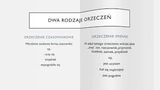 Składnia lekcja 1 1 orzeczenie czasownikowe orzeczenie imienne [upl. by Ongun]