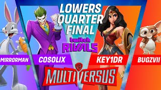 Cosolix amp Mirrorman VS KEY1DR amp Bugzvii  MultiVersus Twitch Rivals 2024 [upl. by Horner]