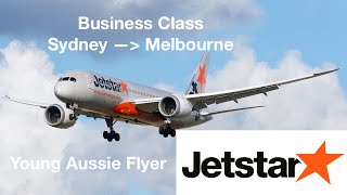 JETSTAR BUSINESS CLASS  Jetstar Airways  SYDMEL  JQ28 [upl. by Dloraj]