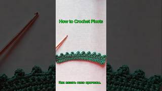 Lesson10 How to crochet picots Урок10 Как вязать пико крючком crochet [upl. by Gino]