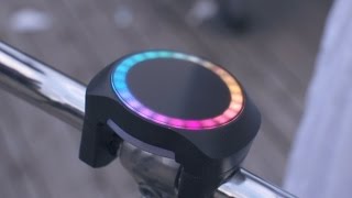 SmartHalo bike accessory combines navigation activity tracking and alarm system [upl. by Norvun]