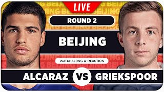 ALCARAZ vs GRIEKSPOOR ● ATP Beijing 2024 ● LIVE Tennis Watchalong Stream [upl. by Kirimia]