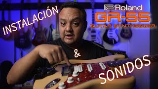 Instalación amp Sonidos de la Roland GR55 Sintetizador de Guitarra [upl. by Amri]