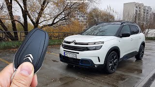 Citroen C5 Aircross Hybrid PHEV FWD 225 EAT8 TEST Amour hybride [upl. by Sinoda]