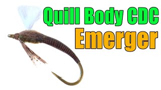 Quill Body CDC Mayfly Emerger Fly Tying [upl. by Lennor]