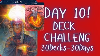 30Days 30Decks Challenge Day 10 BARBIERI ZODIAC ORACLE DECK [upl. by Ailaza]