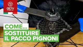 Come sostituire il pacco pignoni  Manutenzione base per bici da strada [upl. by Ear]