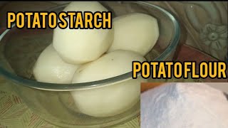 Potato Starch Easy and Quick potatoes starch How to made potato starch at home [upl. by Lehctim]