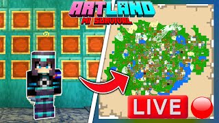 🔴 SALA DE MAPA  HACEMOS MAPA GIGANTE DE ARTLAND Mi Survival  Minecraft  HaroldArtist Play [upl. by Uamak]