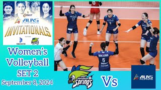 SAGA HISAMITSU SPRINGS VS ALAS PILIPINAS WOMEN’S VOLLEYBALL SET 2 PNVF ALAS PILIPINAS INVITATIONALS [upl. by Arza]