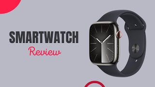 Apple Watch Series 9 GPS  Cellular 45mm Smartwatch Review Graphite Stainless Steel Edition [upl. by Imoen]