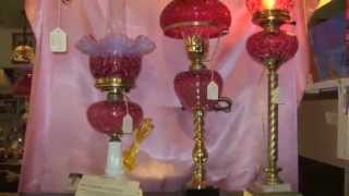 Fenton Glass Lamp Shades amp Lamps [upl. by Qirat362]