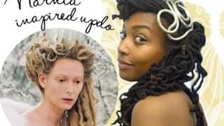 Loc Hairstyle Tutorial Narnia inspired hair howto [upl. by Ahsienauq869]