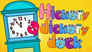 Hickory dickory dock with ZooZooSong monsters  Telling time in English [upl. by Pillyhp]