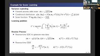 Dr Ricardo Baptista  Dynamics and Memorization Behaviour of ScoreBased Diffusion Models [upl. by Kcirdahs]