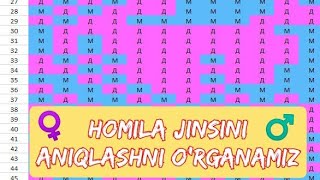 HOMILA JINSINI ANIQLASH KALENDARI  ОПРЕДЕЛИТЬ ПОЛ РЕБЕНКА [upl. by Viki]