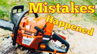 Mistakes Have Been Made Fixing Issues With The Ported Neotech 372 Clone Chainsaw [upl. by Aidnis533]