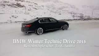 BMW Winter Technic Drive 2015 at Rettenbachgletscher Sölden Tirol Austria [upl. by Aitak]